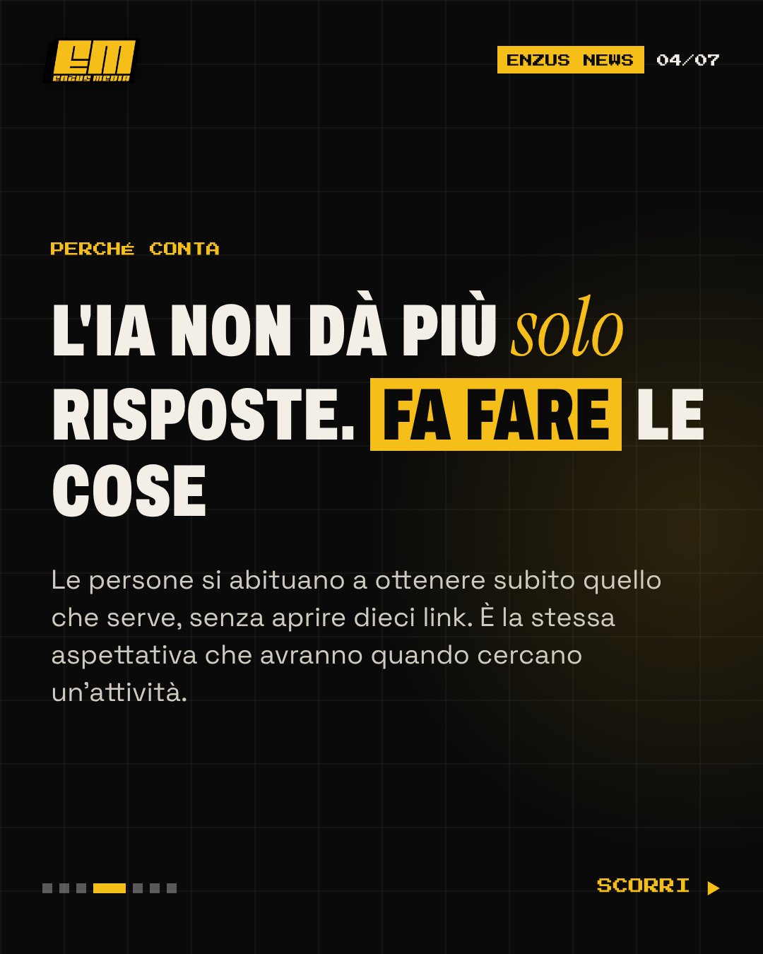 ChatGPT Intelligent UI: schema dal carosello Enzus Media