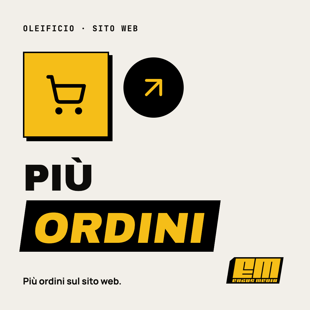 Oleificio: più ordini sul sito