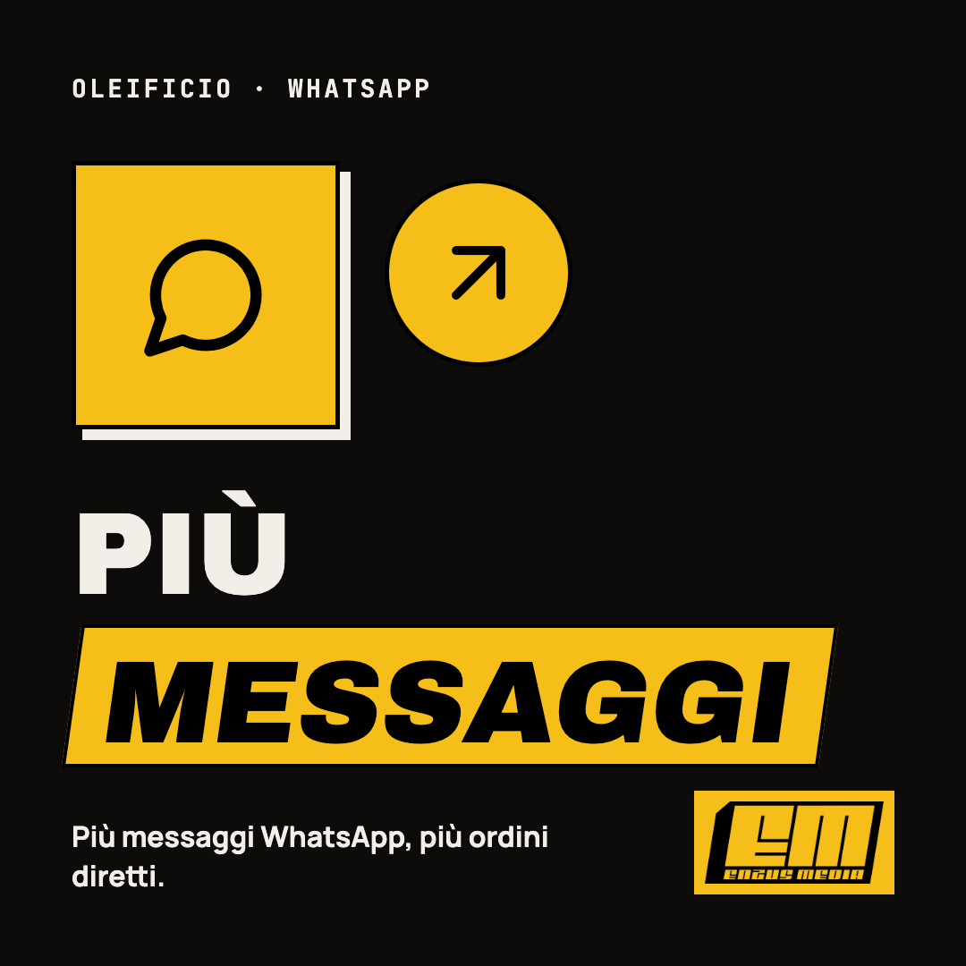 Oleificio: più messaggi WhatsApp